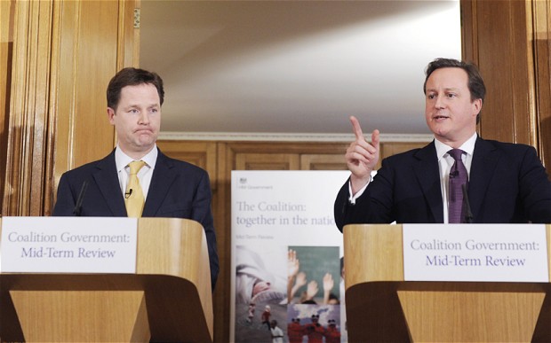 Nick Clegg and David Cameron